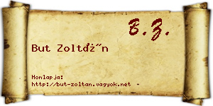 But Zoltán névjegykártya